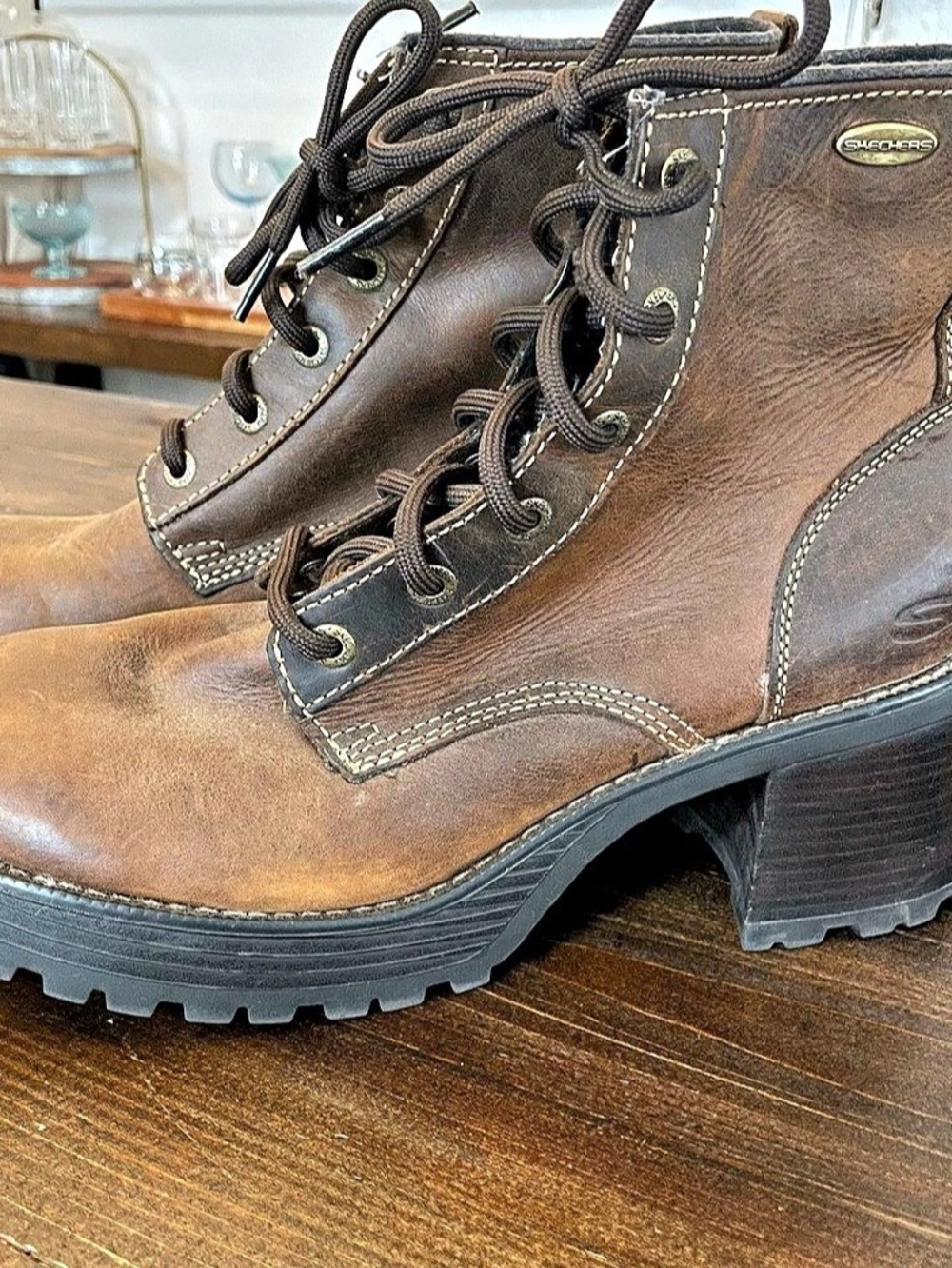 Skechers Workshire Work Boots Brown & Black US 11